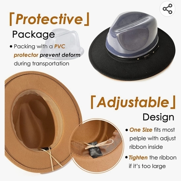 Lisianthus Women Belt Buckle Fedora Hat Camel